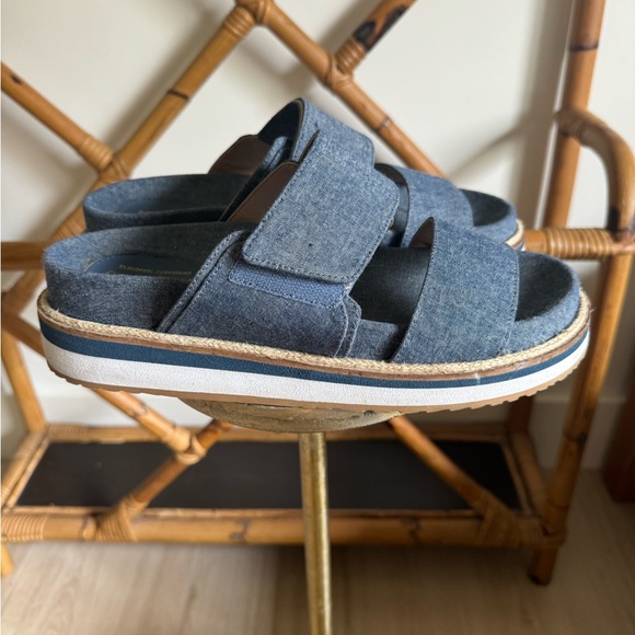 Cole Haan Denim Platform Slides - Picture 4 of 7